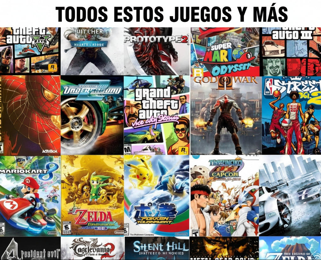 Consola con +3000 juegos
