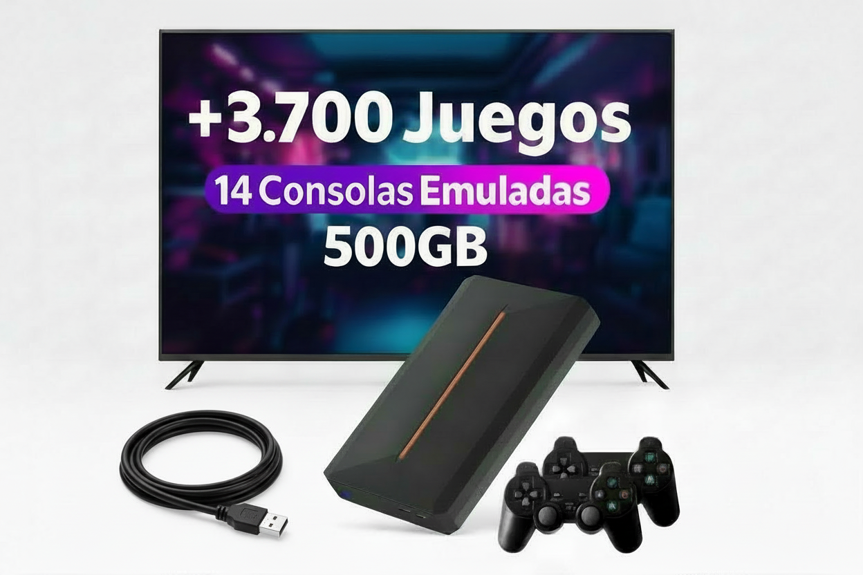 Consola con +3000 juegos