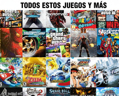 Consola con +3000 juegos