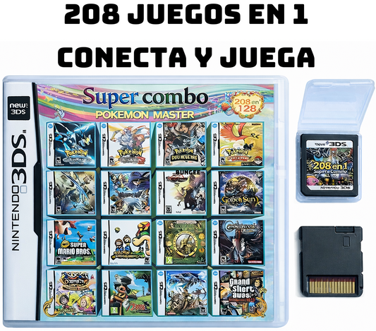Tarjeta 208 JUEGOS EN 1